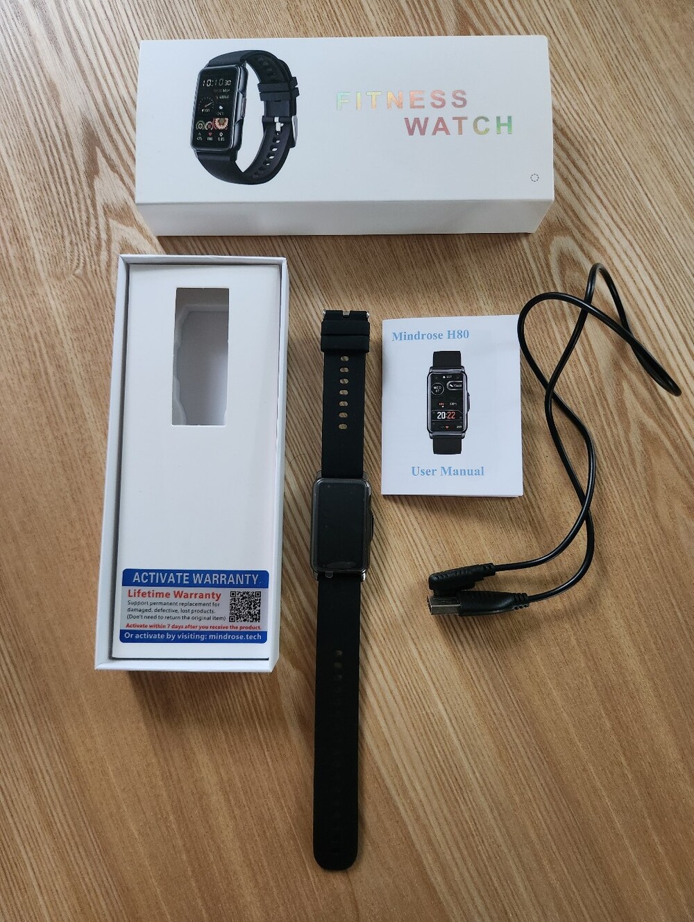 Mindrose H80 Fitness Watch Smartwatch  - WORKS!